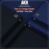 PACK OF 2 COTTON KHADDI ( Jet Black +Navy Blue)