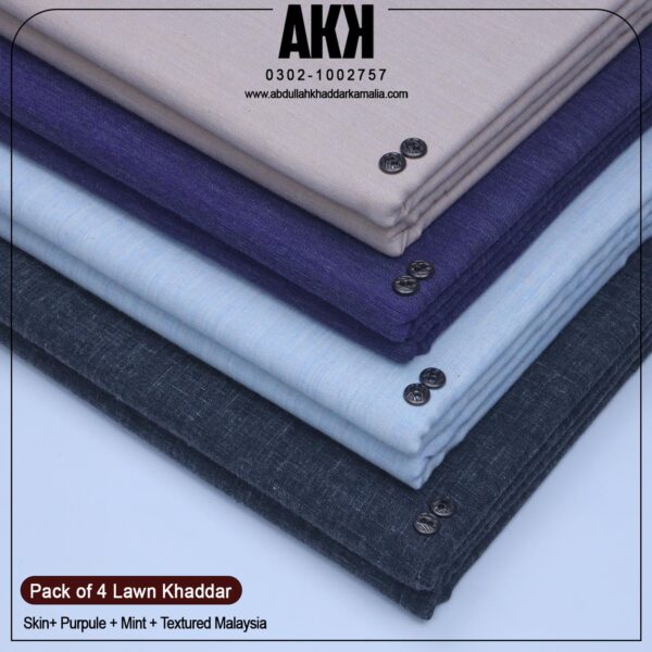 PACK OF 4 SUIT (Skin+Purple+Mint+Textured Malaysia)