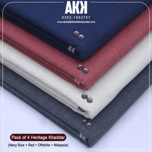 PACK OF 4( Red+Off White+Malaysia+Navy Blue)
