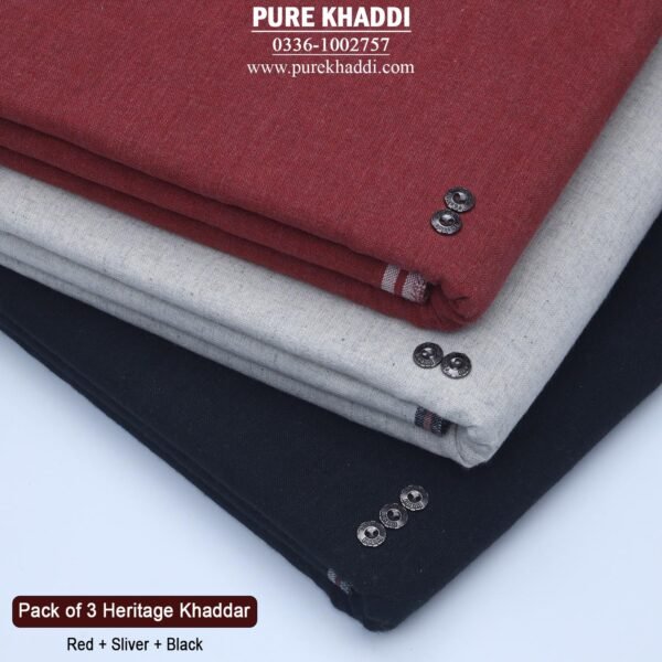 PACK OF 3( Jet Black+Red+Silver)
