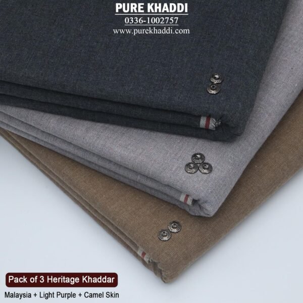 PACK OF 3(Malaysia+Light Purple+Camel Skin)