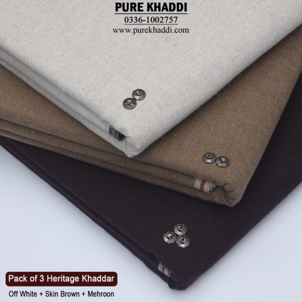 PACK OF 3(Off White+Skin Brown+Mehroon)
