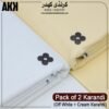 PACK OF 2 KARANDI (Off White+Cream )